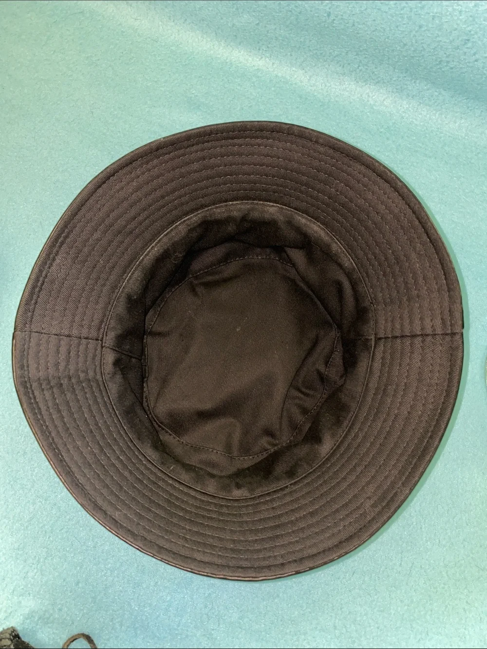 BUCKET Hat faux leather unbranded black soft classic street wear NEW size OSFA